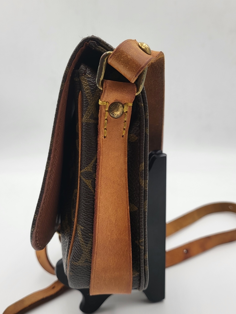 Louis Vuitton Monogram Cartouchiere PM Crossbody Bag, Authentic. France 1989.. - Picture 2 of 16